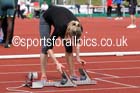 Eilidh Child setting up her black for the womens 400 metres hurdles at the Sainsbury's Birmingham Grand Prix. Photos: David T. Hewitson/Sports for All Pics